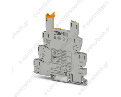 Βάση Κλεμορελέ PHOENIX 24VDC 1C/O 6.2mm 2966016 PLC-BSC- 24DC/21